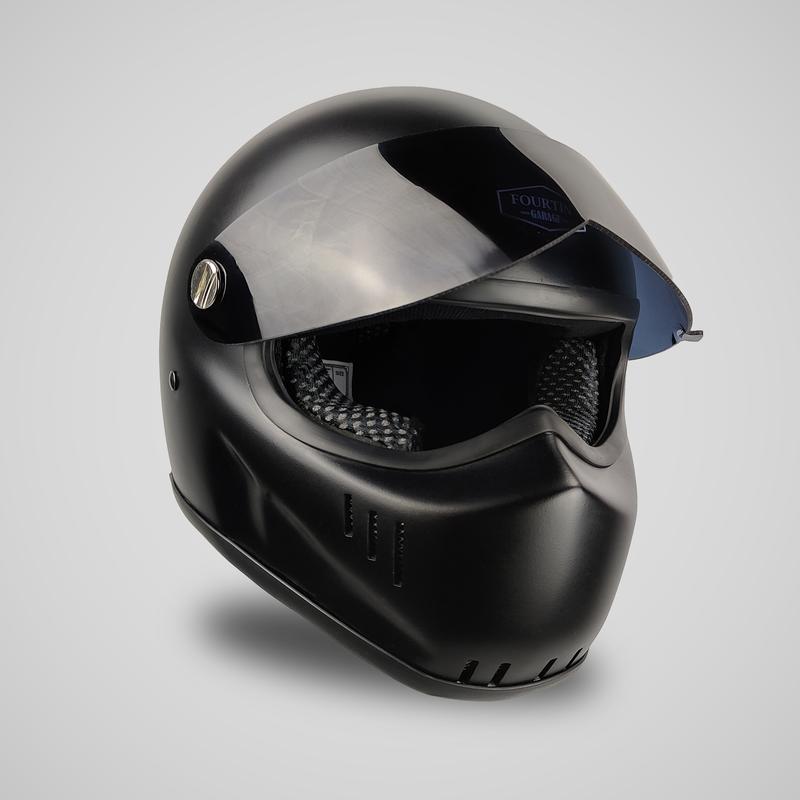 Helm Custom Classic SIMPSON BANDIT RX STIG HITAM DOFF - Fourtin Garage 1