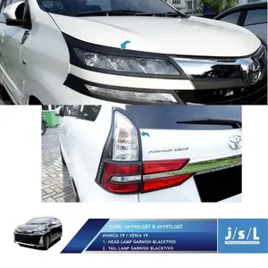 BEST SELLER! BUNDLING Garnis Depan Belakang Lamp Avanza Xenia Veloz 2019 Black