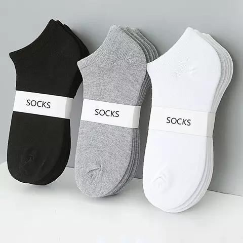 ( 3 pasang ) Kaos kaki pendek semata kaki polos pria wanita dewasa Lembut 0
