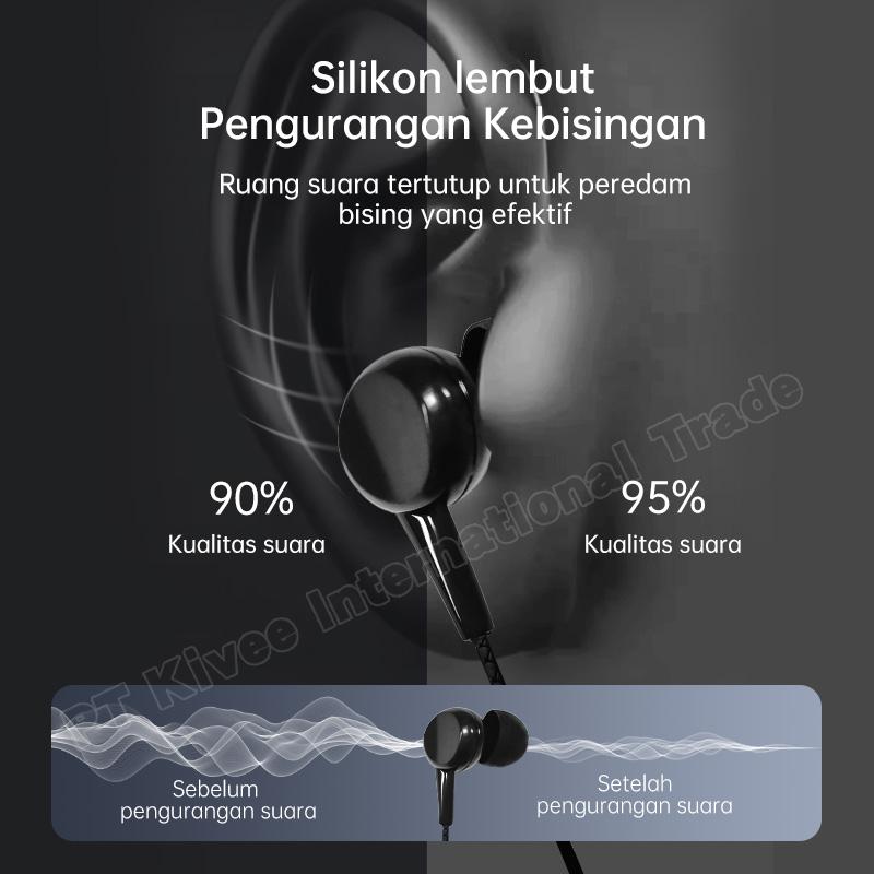 YLV Kabel Headphone In-Ear HD in-line Tipe Earphone Berkualitas Baik Antarmuka 3.5mm
