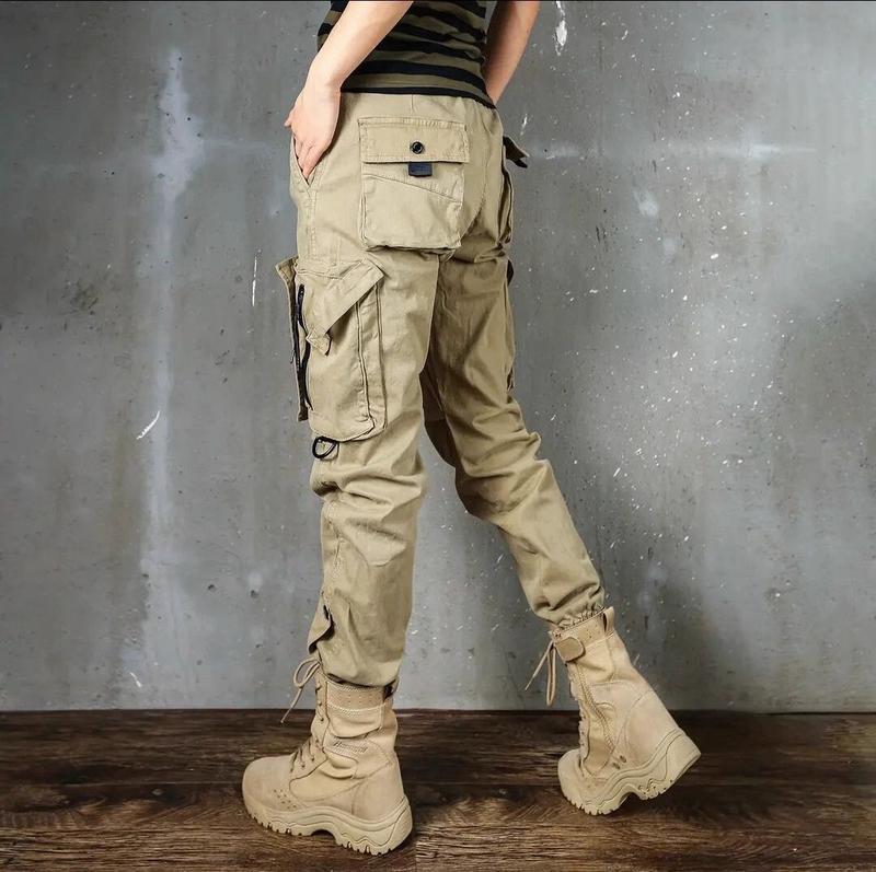 Product Introduction of 2023 Spring and Autumn New Unisex Cargo Pants Personality Versatile Slim Fit Trendy Outdoor Hiking Pants Men Jogger Sneaker 20