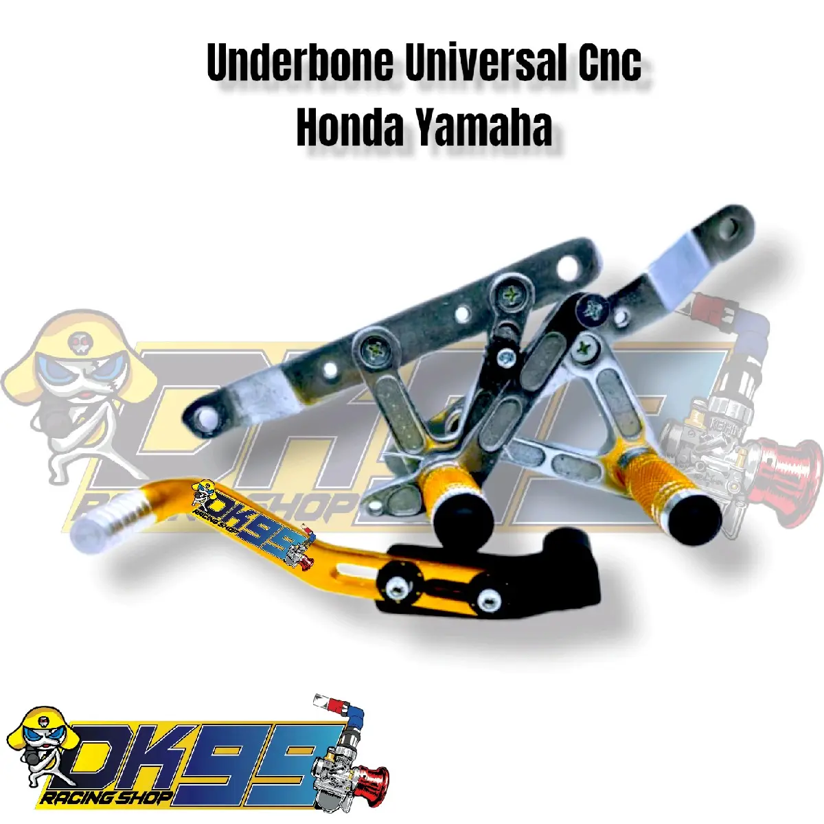 Underbone footstep underbon universal cnc yamaha honda sonic Mx king Mx new satria fu supra jupite fiz r Motorcycle