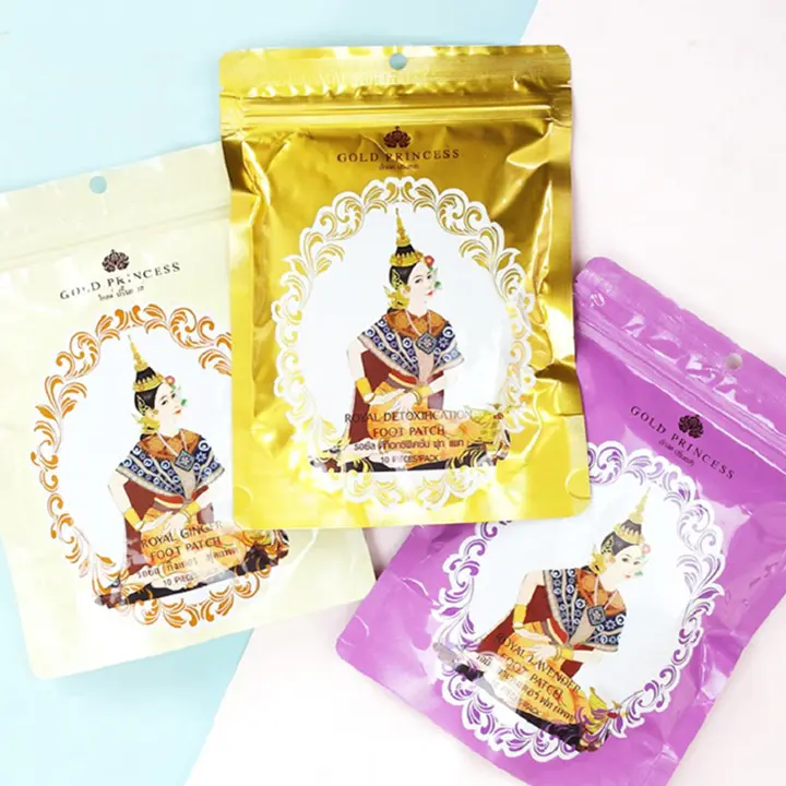 Miếng dán bàn chân Gold Princess Thái Lan (túi 10 miếng)