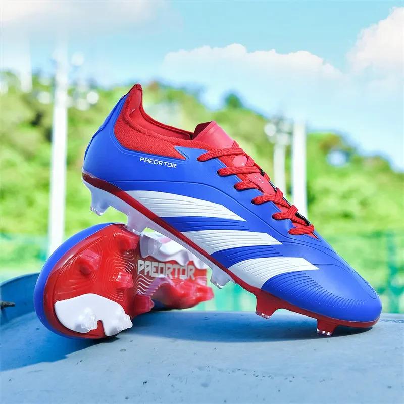 Men TF/FG Soccer Shoes Futsal Original Society Football Boots Professional Ultralight Football Shoes Women Non Slip Cleats Tenis 3
