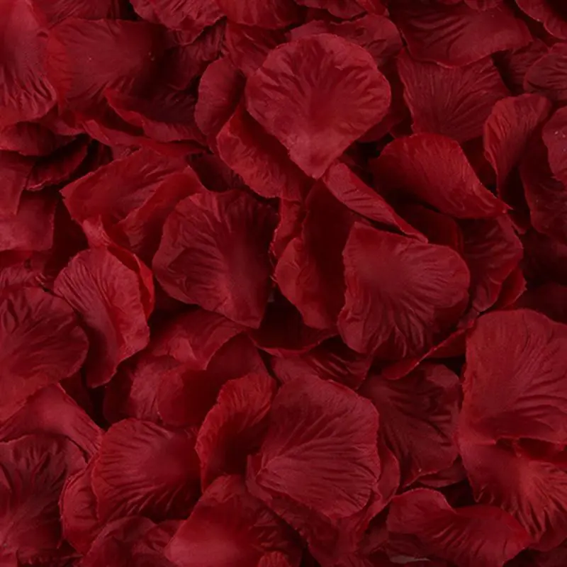 100Pcs Fake Rose Petals Girl Toss Petal Flower For Wedding Party Home Decoration Accessories