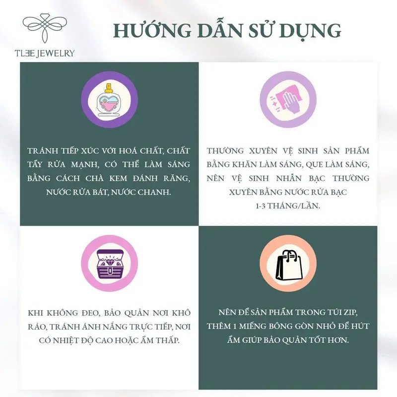 Nhẫn bạc nữ TLEE đính đá Almira mini xinh xắn TLEE JEWELRY A0123 5