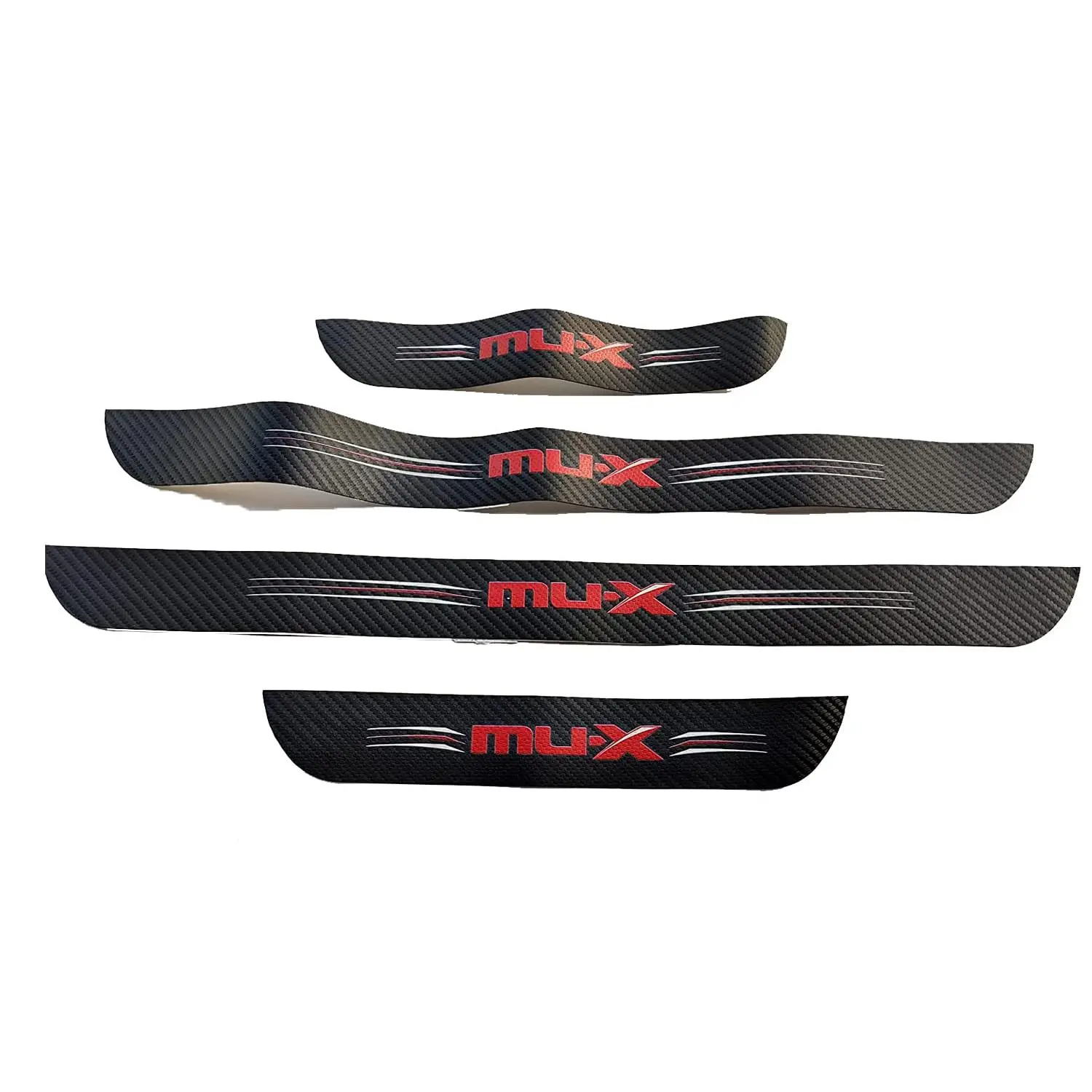 Door Sill Scuff Protector Trim, For Mitsubishi mu-x 2020-2022 Accessories Car Parts, Leather Door Entry Guard Plate
