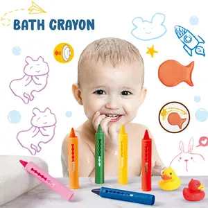 Geetoy 6 Buah Krayon Anti Air Gores Dan Hapus Mainan Mandi Bayi Mainan Edukasi Permainan