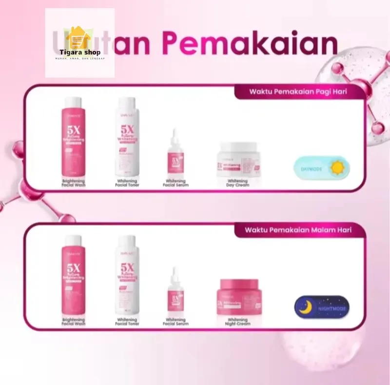Skincare Animate Active 5x Whitening Facial Toner 100ml Original BPOM Perawatan Wajah Kusam Mencerahkan 3