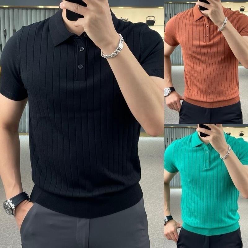 Product Introduction of Áo Polo Ngắn Tay, Dành Cho Nam Giới, Chất Liệu Lụa Lạnh Hàng Châu Âu Mỏng, Áo Phông Có Ve Áo, Áo Hợp Xu hướng Thời Trang, Thích Hợp Cho Mùa Hè 2024, Áo Nam 2