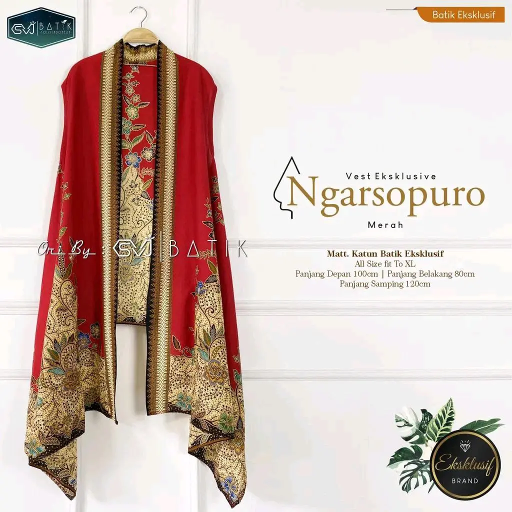 VEST BATIK OUTER TERBARU OUTER BATIK MODERN
