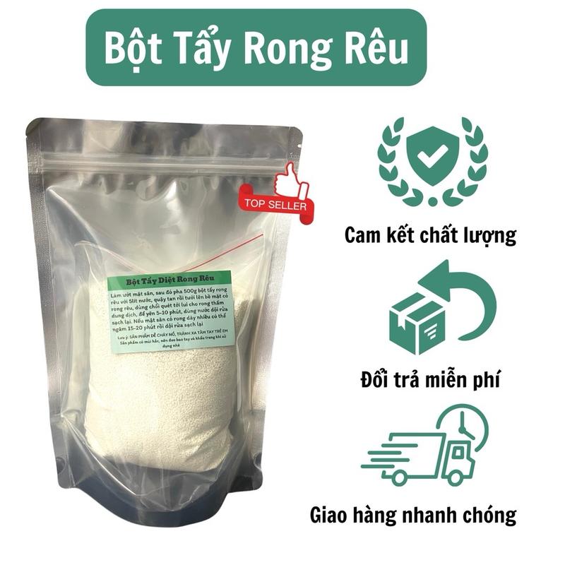 Bột Tẩy Rong Rêu 500g/1000g cho Sân Cỏ/Nền Xi Măng Sạch Sẽ và Đẹp Hơn Làm Sạch Nước Rửa Chén