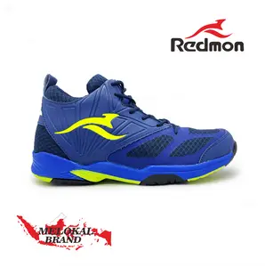 Sepatu Volly Redmon Hybrid Navy Hijau Original Size 38-44 Sepatu Olahraga Bulutangkis Basket Pria Wanita