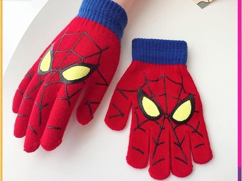 Găng tay len cho bé găng tay siêu nhân găng tay noel cho bé yêu từ 4-8 tuổi