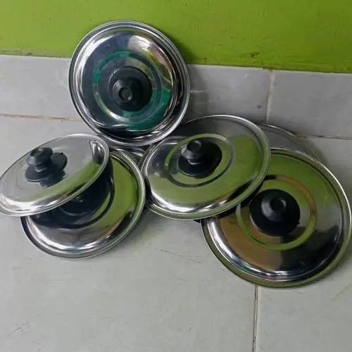 TUTUP PANCI BAHAN STENLIS TEBAL UKURAN DIAMETER 15, 17, 19, 21, 23, 25, 27, 29, 31, 33CM