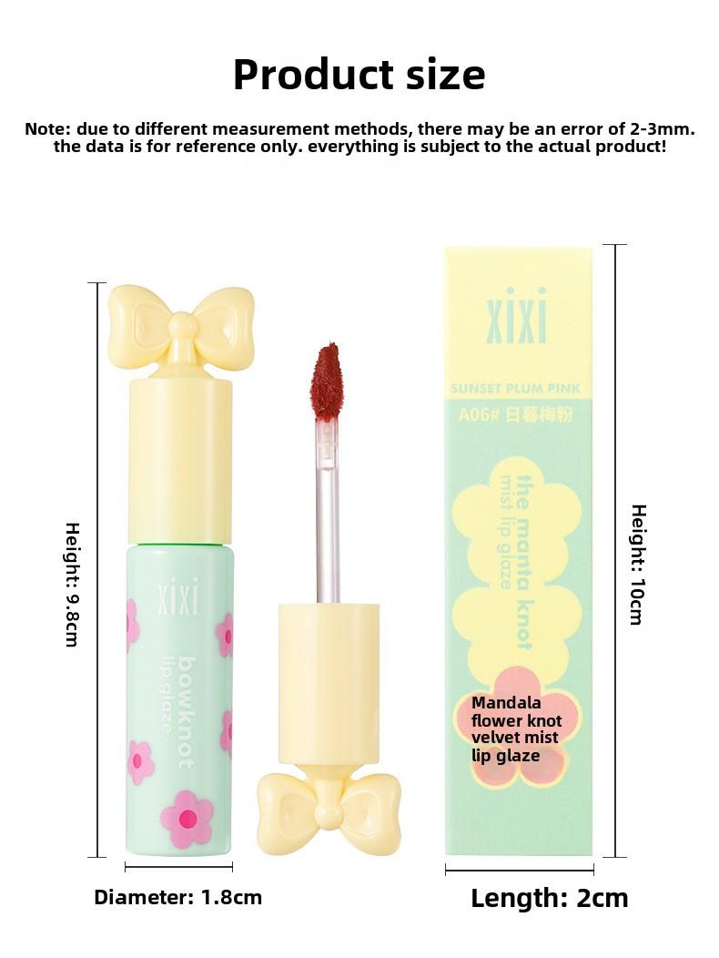 Product Introduction of xixi Manta Flower Velvet Matte Lip Glaze 2 pieces 80% off Velvet matte matte surface is not easy to stain the cup, whitening and not picky about skin color 17