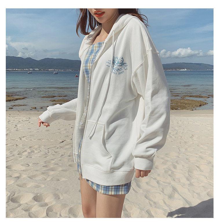 Product Introduction of เสื้อสเวตเตอร์คลุมด้วยผ้าซิป แฟชั่น สำหรับผู้หญิง แจ็กเก็ต Clothing Women 2