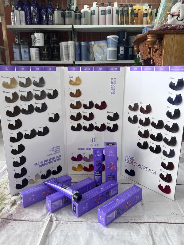 Thuốc nhuộm tóc thời trang Fedy 100ml Sỉ salon Đổi Màu Tóc không kèm oxy không sử dụng tại nhà