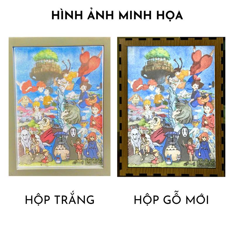 [ ONE PIECE] Tranh Đèn Led Nhân Vật Luffy, Có Thể Điều Chỉnh, Trang Trí Bàn Học, Góc Làm Việc 1