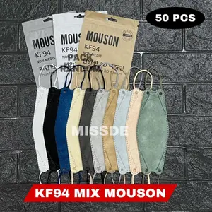 MASKER KF94 MOUSON HARGA GROSIR ISI 50 PCS (5 PACK)