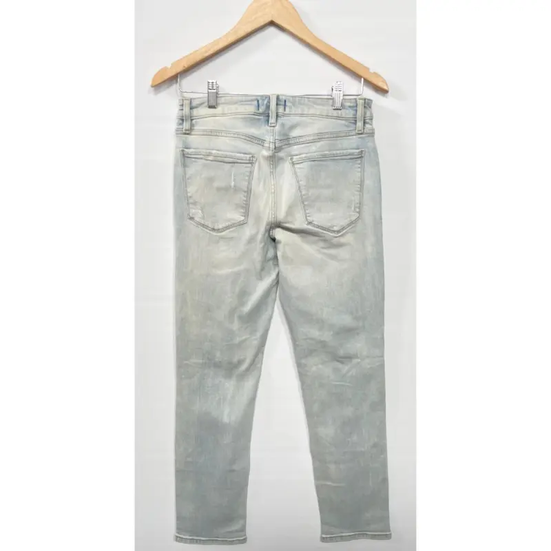 BRANDEDBYVITA #766 STUDIO BLUE FRANKIE MID RISE DISTRESSED GIRLFRIEND 4
