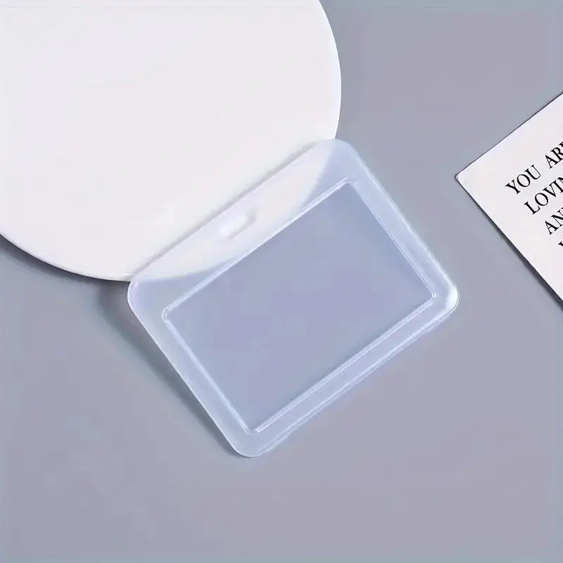 Clear ID Card Holder, 5 Counts Waterproof ID Card Holder, ID Card Cover for Bank Card & Credit Card & Passport, Office Stationery & Supplies