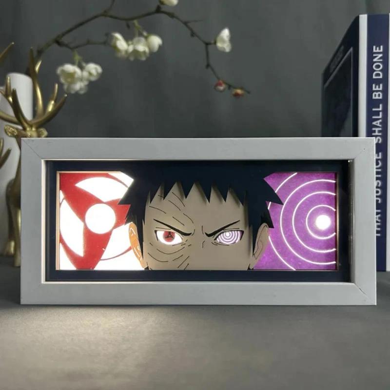 [NARUTO] Hộp Đèn Anime 3D Led, Có Thể Điều Chỉnh, Trang Trí Bàn Học, Góc Làm Việc 7