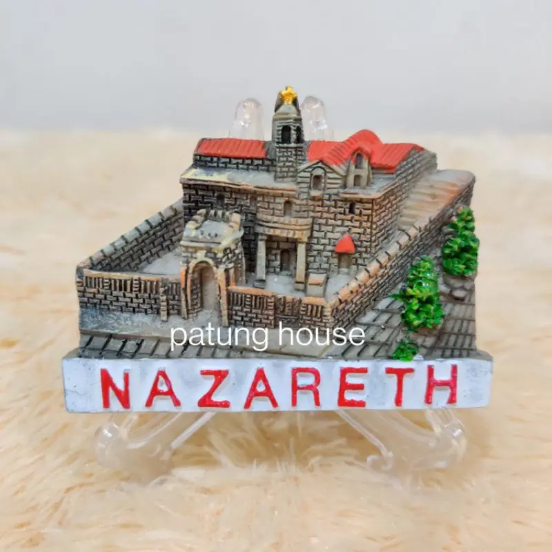 Fridge Magnet Tempelan Kulkas Souvenir Negara Israel Nazareth