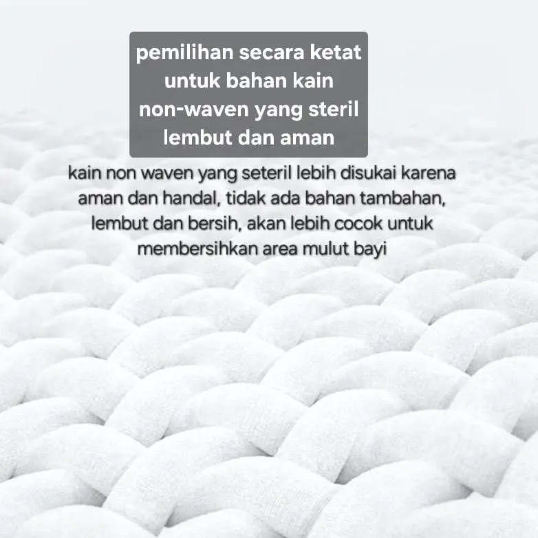 Promo isi 30 pcs Tisu jari pembersih mulut gigi gusi lidah bayi/ Kasa jari steril/ kasa pembersih mulut bayi 5