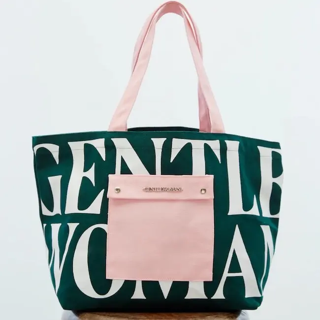 GENTLEWOMAN Totebag Canvas Wanita Painted Wall Jastipan.th 6