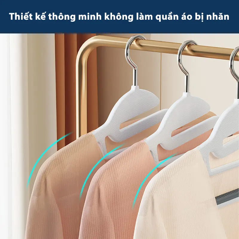 [ HÀNG MỚI VỀ ] Móc treo quần áo khô và ướt chống trượt đa năng chất nhựa,cao cấp,tiện lợi,có khả năng chịu tải mạ 4