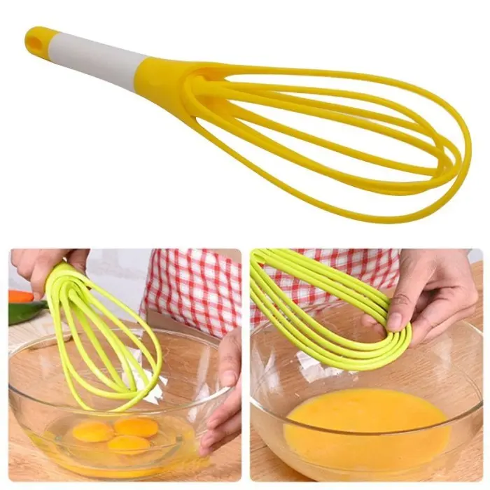 (KIM) HAND MIXER LIPAT Pengocok Telur Egg Whisker ABS Bisa Dilipat Eggs Beater Alat Dapur Biru