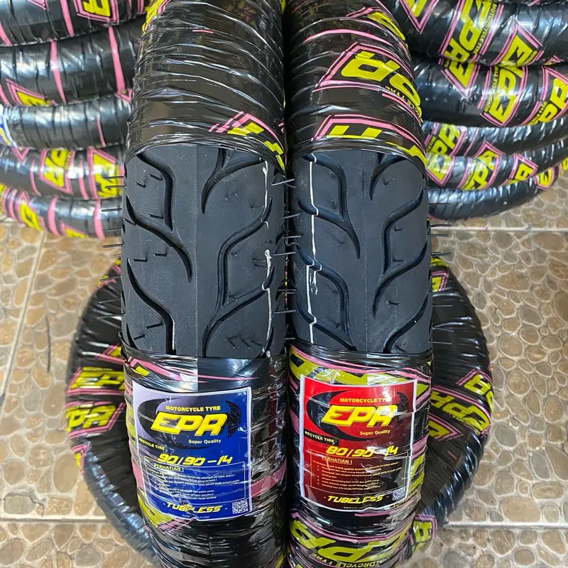 Sepasang Ban Tubles Motor Matic ring 14 Ukuran 80/90-14 dan 90/90-14 Cocok Untuk Beat Vario Mio Scoppy dll Accessories Motorcycle 1