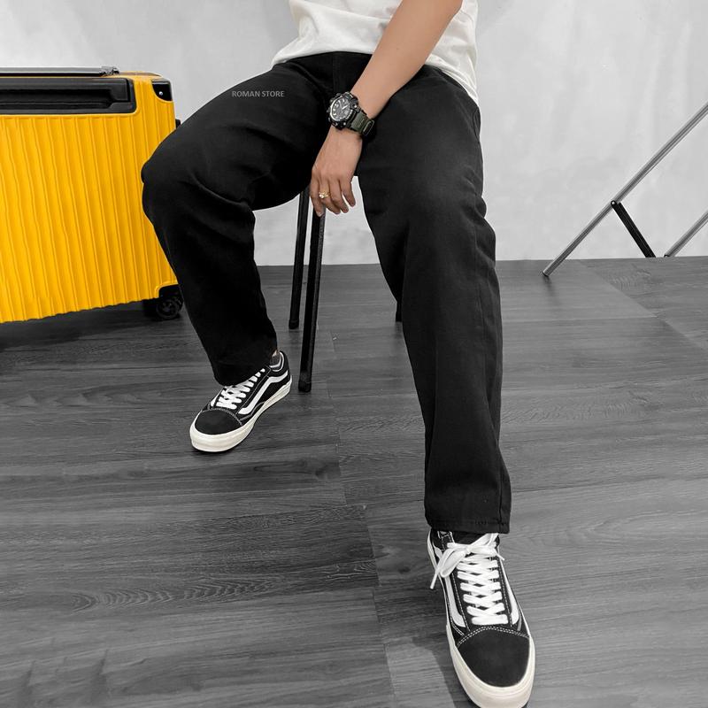 Quần jean baggy nam ống rộng suông đứng chất bò cao cấp ROMAN QJ03 suong 7
