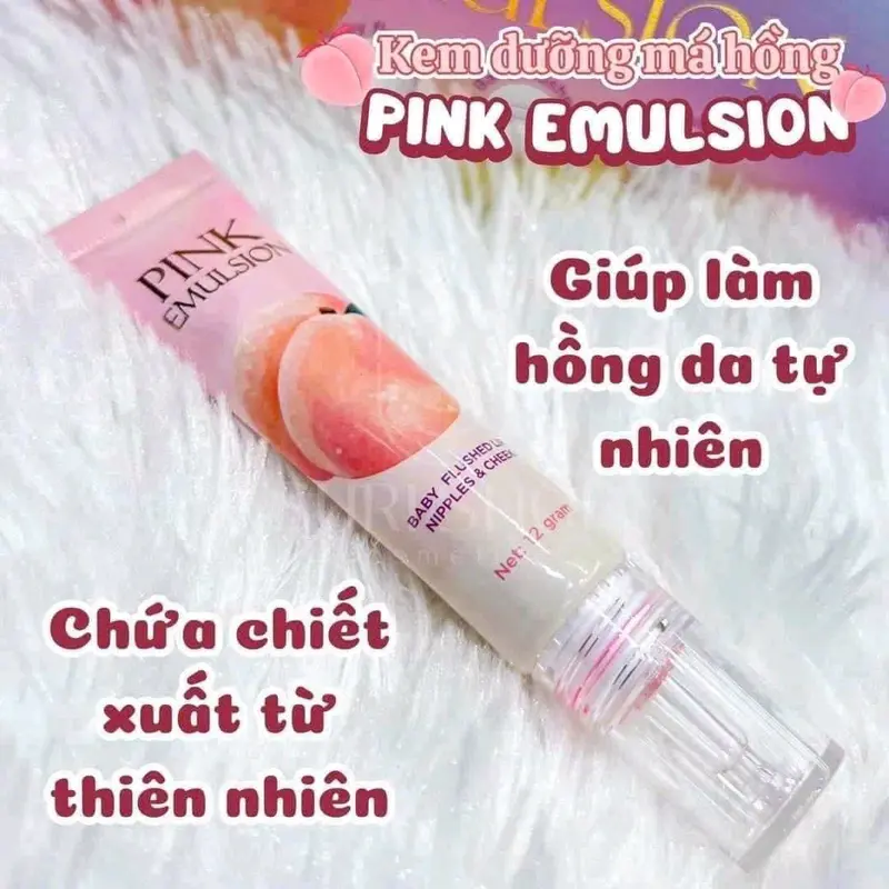 Kem Dưỡng Má Hồng Pink Emulsion - 3in1 (Má Hồng - Môi Hồng - Nhũ Hoa Hồng) Cosmetic Mỹ Phẩm 0