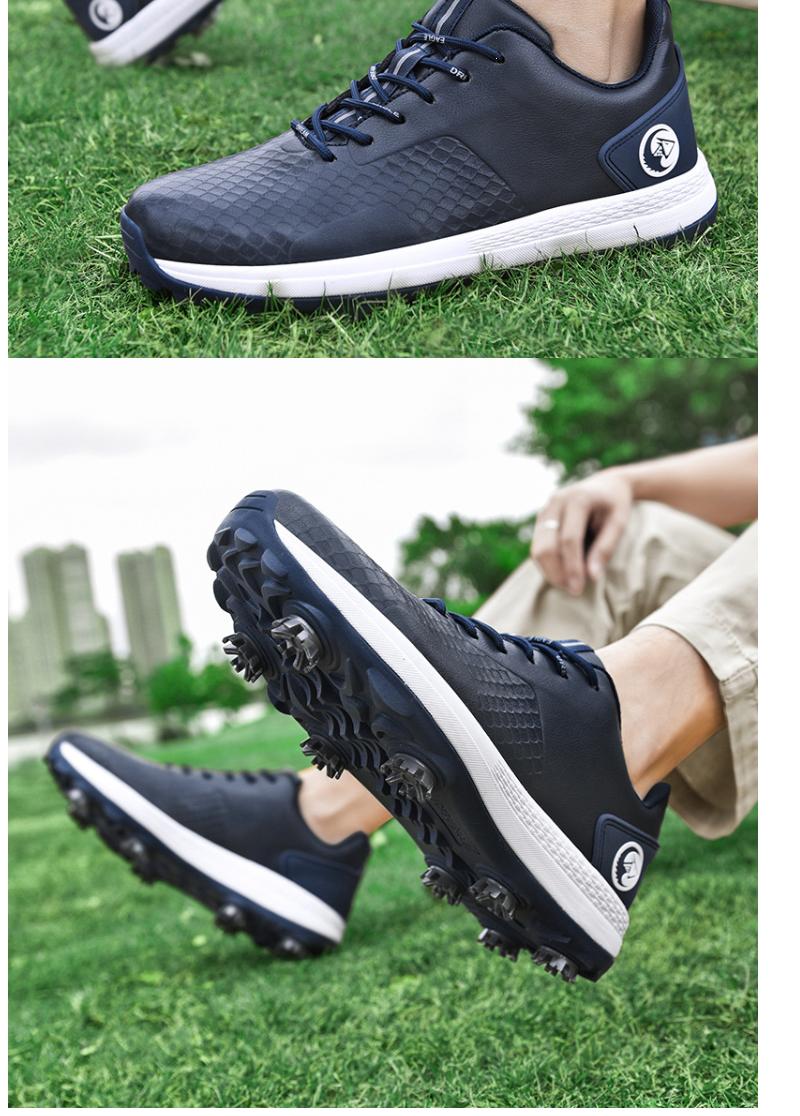 Product Introduction of Men's Professional Brush Shoe Golf Shoe Waterproof plus Size Golf Training Sneakers Non-Slip Low-Top Breathable Xz25037 22