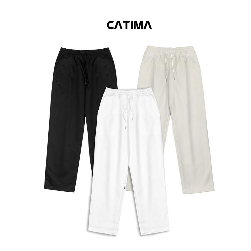 [ COMBO 2 SẢN PHẨM ] Quần Kaki Baggy QK24 Catima unisex - Cạp chun co giãn - Không co rút quần  kaki  cho  nam