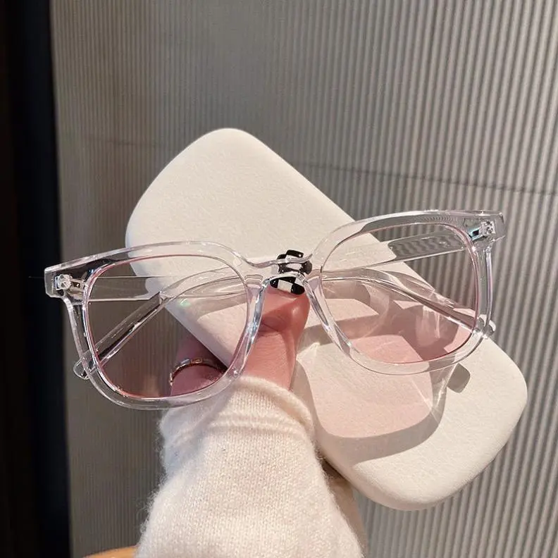 Mắt Kính Thời Trang Kính Râm Form Vuông Pha Hồng Baby Phong Cách Ulzzang