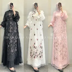 ELENA - Marilyn dress brokat kondangan wanita kekinian premium | dress brukat lebaran wisuda model trendy