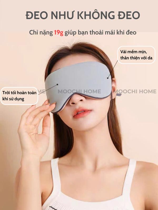 Bịt mắt ngủ 2 mặt, miếng che mắt ngủ phù hợp với người làm văn phòng đi tàu xe hoặc người bị mất ngủ 2