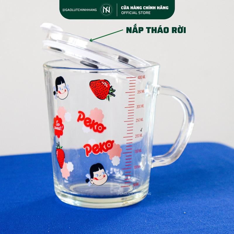 Cốc Chia Vạch Thủy Tinh Có Nắp 3