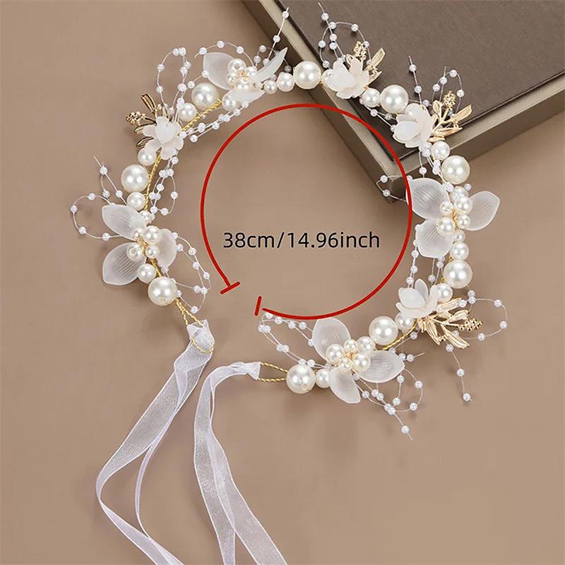 cài tóc Cô Dâu Bohemian, Phụ Kiện Đội Đầu Cô Dâu, Vòng Hoa, Vòng Hoa, Băng Đô, Bờm Tóc, dành cho bé gái mùa xuân, quà tặng trẻ em, [Lww] 6