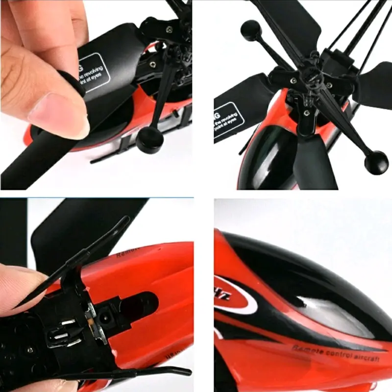 Helikopter remot control mainan terbang mini RC helicopter dengan lampu LED hadiah 1