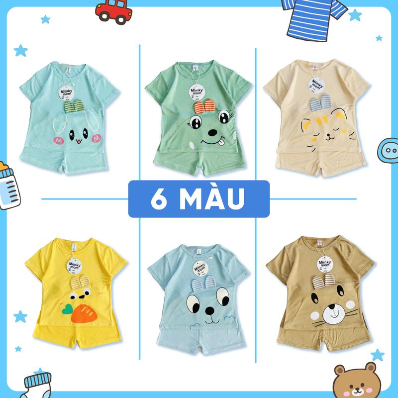 COMBO 3 Bộ Áo + Quần Thun Lạnh Tai Thỏ Đáng Yêu 2KID Cho Bé Trai, Bé Gái, 02 Size 7Kg - 16Kg 2