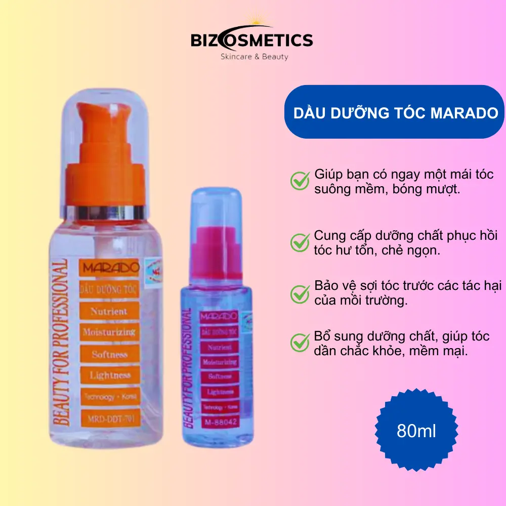 Tinh dầu dưỡng tóc Marado 80ml - Chính hãng NPP Biz Cosmetics