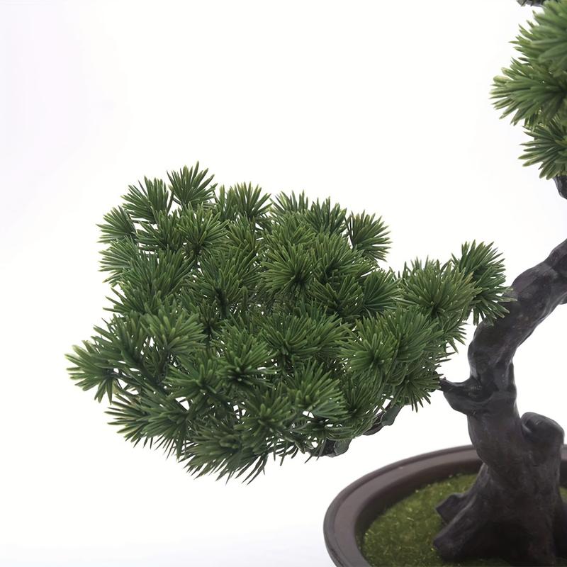 Product Introduction of Charming Faux Bonsai Tree - Lifelike Artificial Potted Plant for Home & Office Decor, Perfect for Earth Day, Graduation, Father's Day, Ornament, Desk Display, House Plants 1
