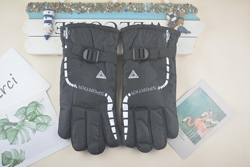 Product Introduction of Winter Men Fleece Lined Gloves Thickened Waterproof Non-Slip Warm Motorcyclist Gloves for Outdoor Sports Riding Hiking Skating 7