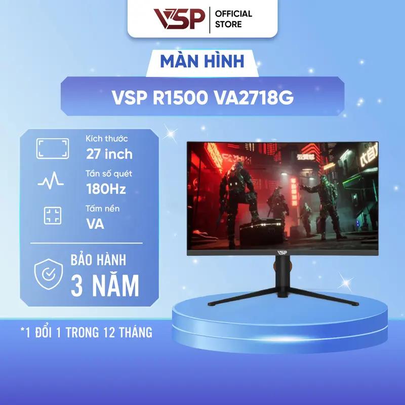 Màn hình cong VSP R1500- VA2718G - 180Hz - 1Ms 0