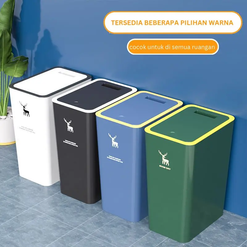 【MADE IN INDONESIA】Dejavu Tempat Sampah Ruang Tamu Tempat Sampah Tertutup Kotak Sampah Kamar Mandi HSB161 7