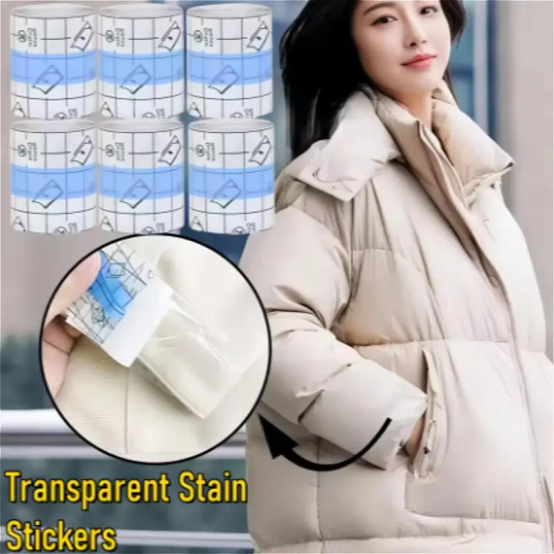 Miếng Dán Cổ Áo Chống Bẩn, 1 Cuộn, Cho Áo Sơ Mi Và Quần Áo, Băng Dính Chống Thấm Nước, Thích Hợp Cho Mũ Và Vành, Có Thể Cắt, Miếng Dán Cổ Áo Miếng Dán Mỏng 1